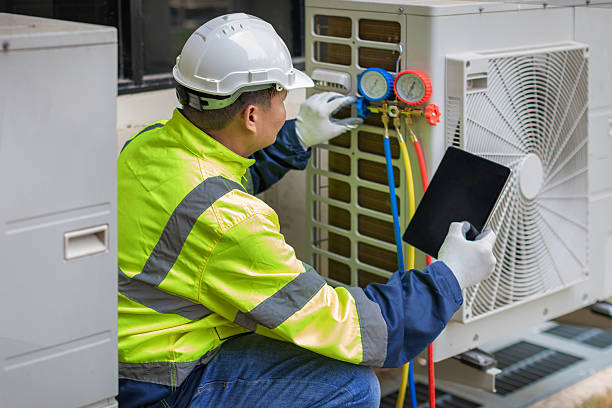 Professional Hvac technician working in Delphi, IN
